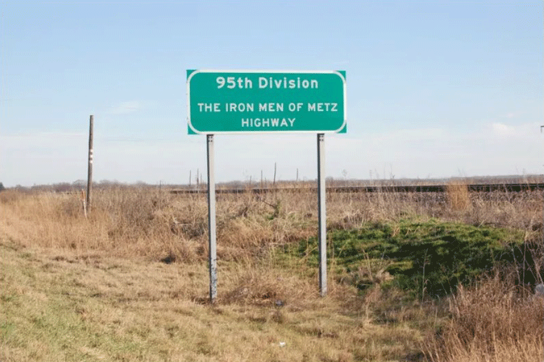 Kansas: Iron Men of Metz Highway. The highway is a stretch of US-59 and K-92, starting from east of Topeka and continuing towards Leavenworth.