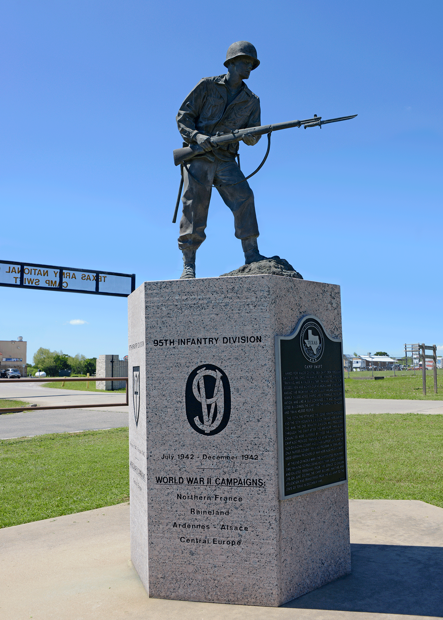 95th Division Monument at Camp Swift, Texas
