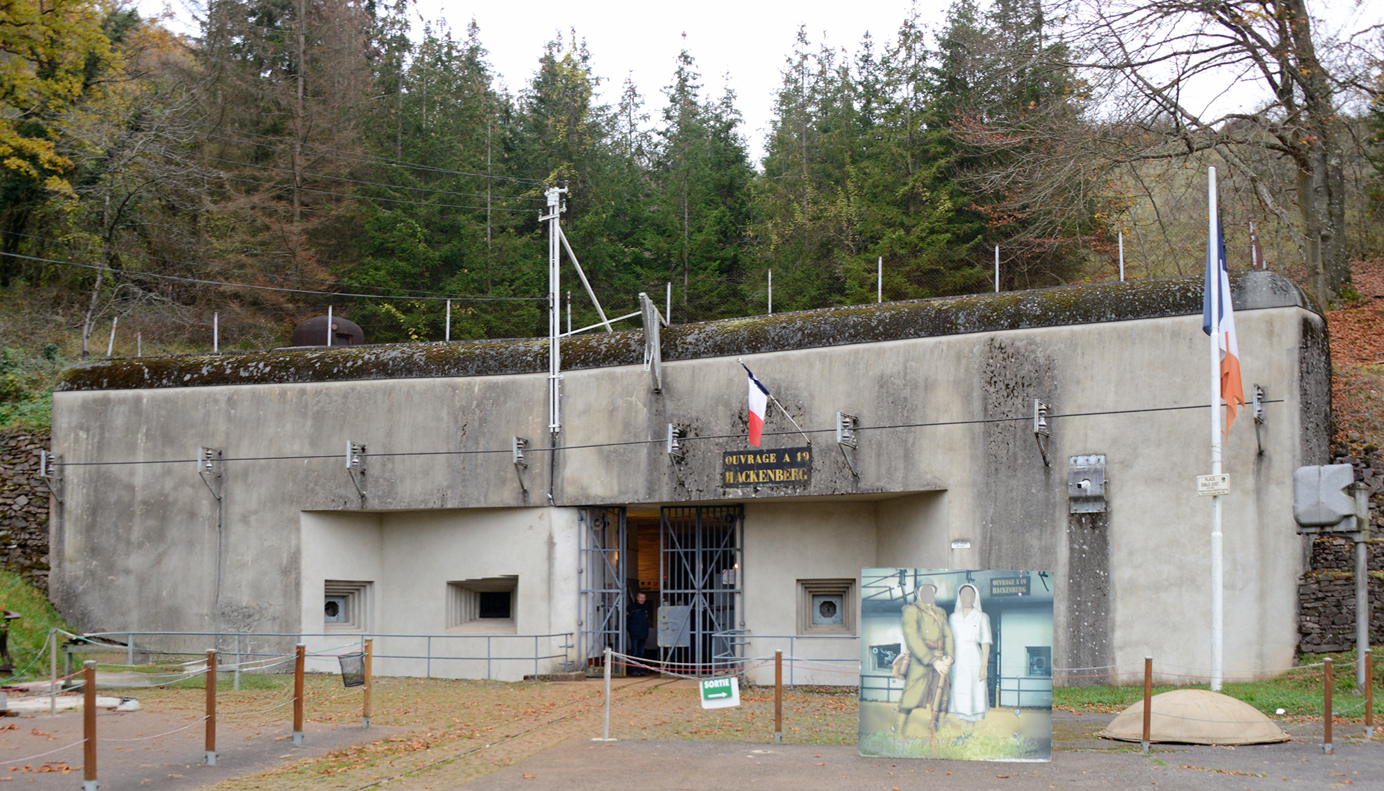 Constructed between 1929-1933, Fort Hackenberg is one of the largest fortifications in the Maginot Line. The fort is composed of 17 combat blocks and 18 artillery pieces. The main gallery extends 1,884 meters. The tunnels and passages through Hackenberg extend for 10 kilometers and are 25-30 meters below the surface to protect against bombardment.