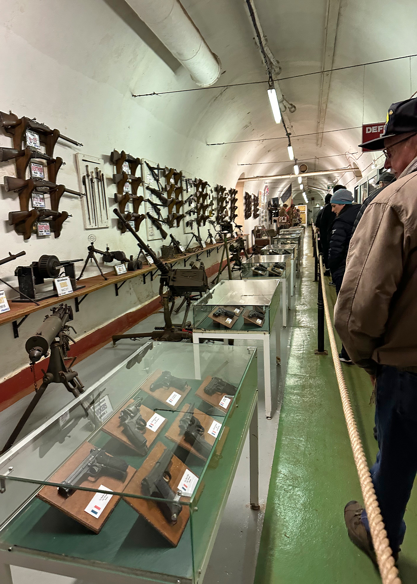The museum in Hackenberg boasts a large collection of military arms used during the war.