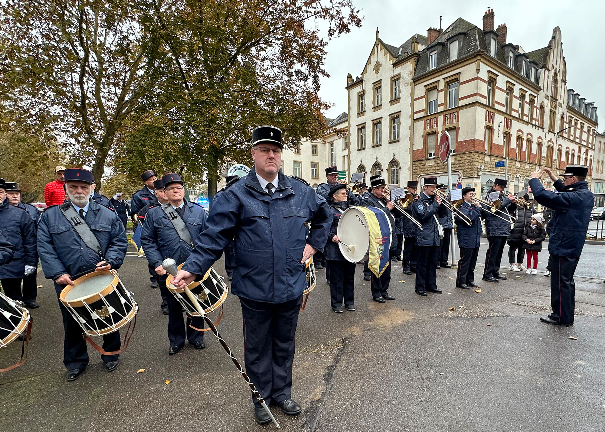 On November 11, 2024, exactly 80 years after the 2nd Battalion, 378th Regiment, 95th ID successfully crossed the Moselle river in Thionville, a small band played at a commemoration near the site of the river crossing.