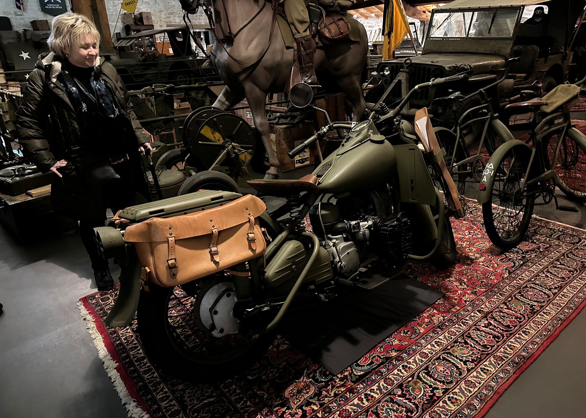 Rare shaft-drive Harley-Davidson.