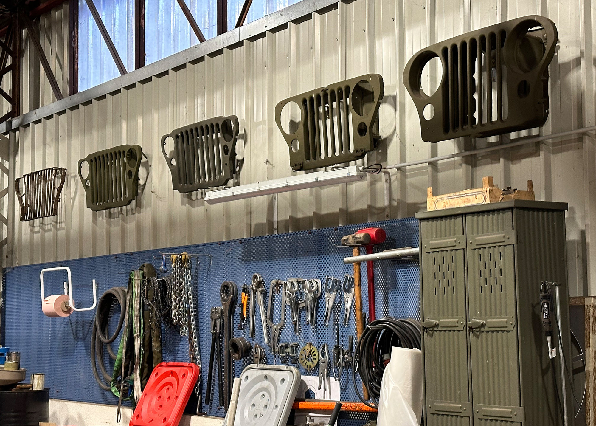 Collection of Jeep grills