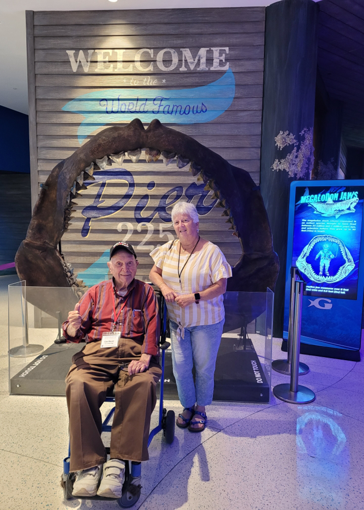 Ceo Bauer and niece Billie Bauer visit the Georgia Aquarium.