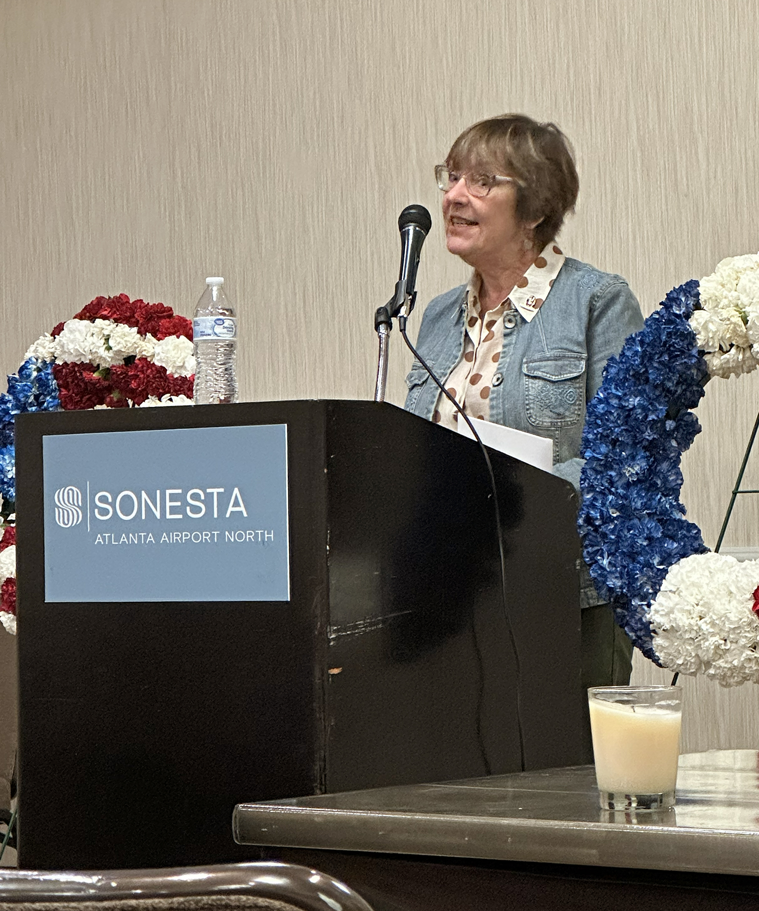Nancy Komp Bubb, daughter of Col. John Komp, Co G, 77th Regiment, delighted all in attendance during Metz Hour, Sun., Oct. 8, 2023, with her accounts of growing up in a military family.