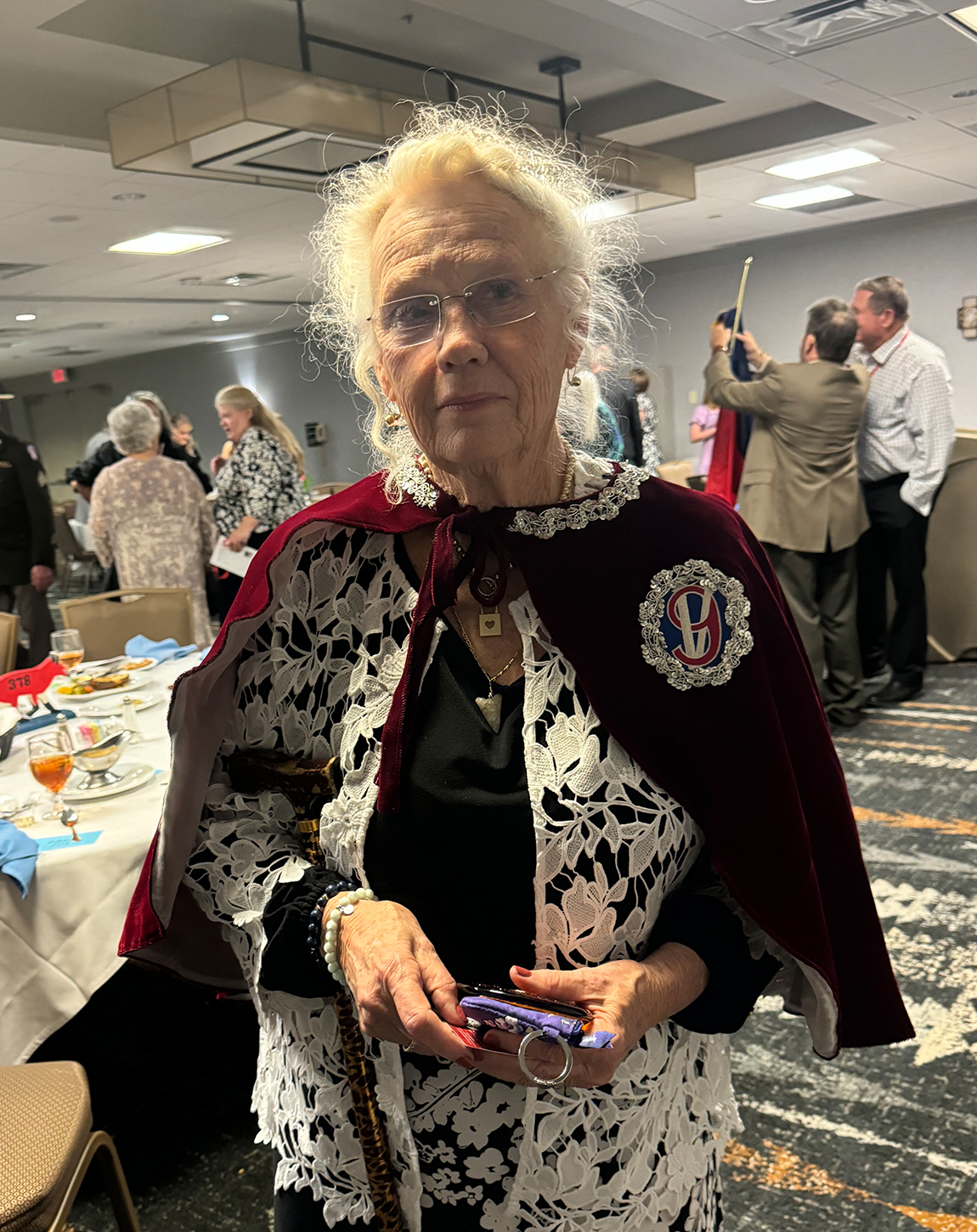 The 2024 95th Infantry Division Queen is Margaret Jamison, wife of Steve Jamison, F Co., 378th Reg. Crowning a queen was always a tradition at reunions in the past. The practice was revived a few years ago, and Marge is an ideal representative as Queen of the 95th.