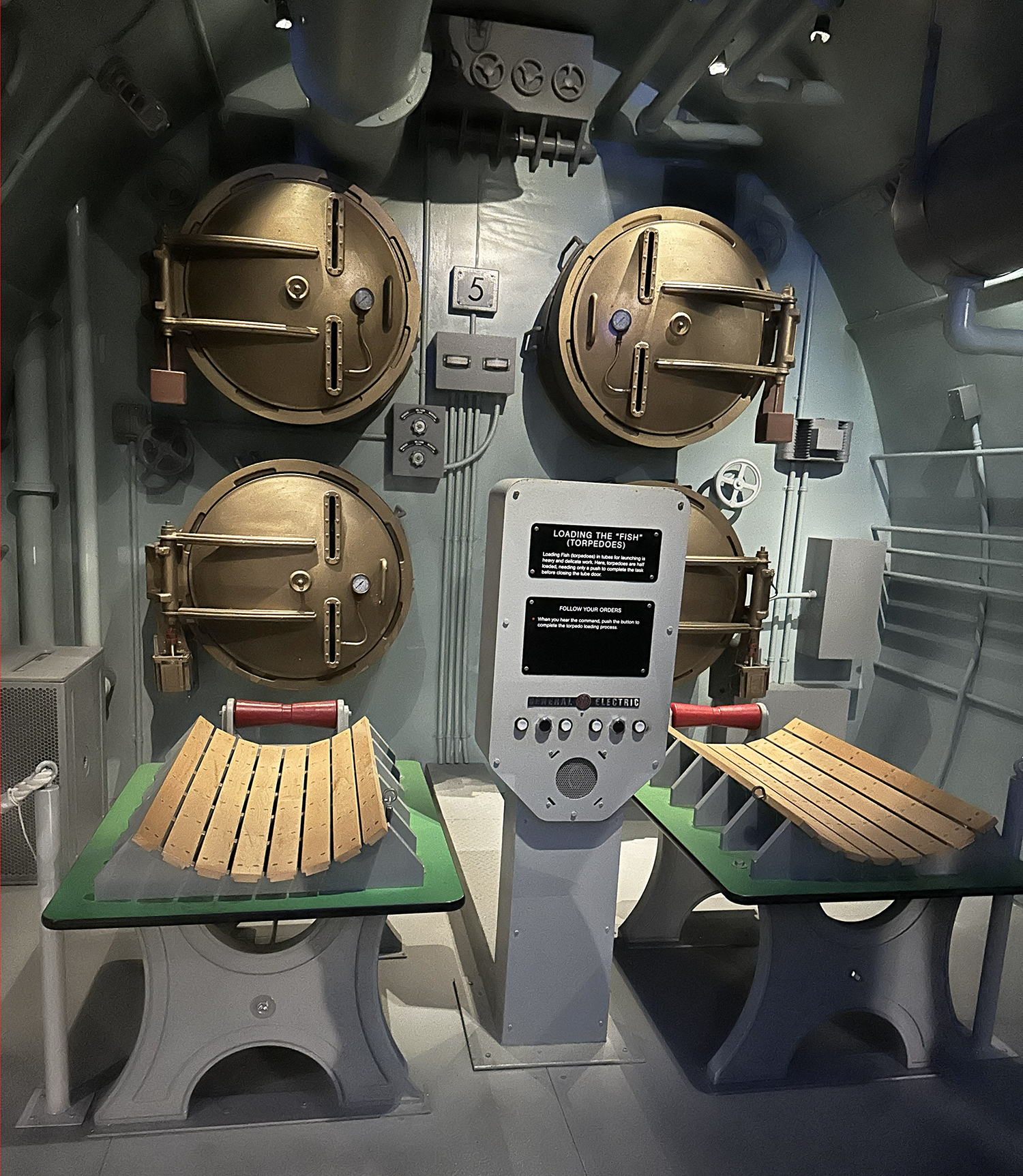 USS Tang's forward torpedo room