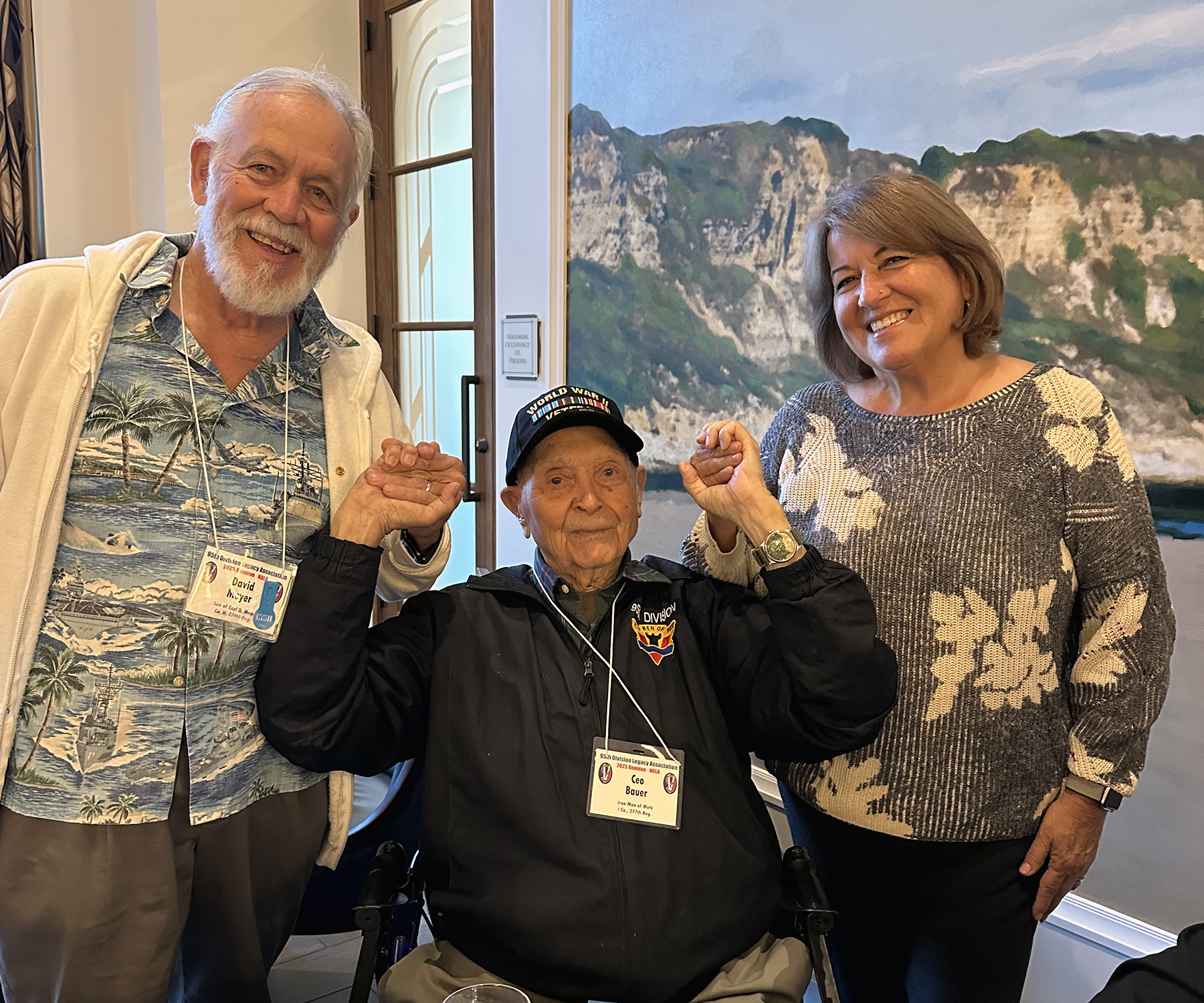 Ceo Bauer with David Meyer and Cynthia Berry.