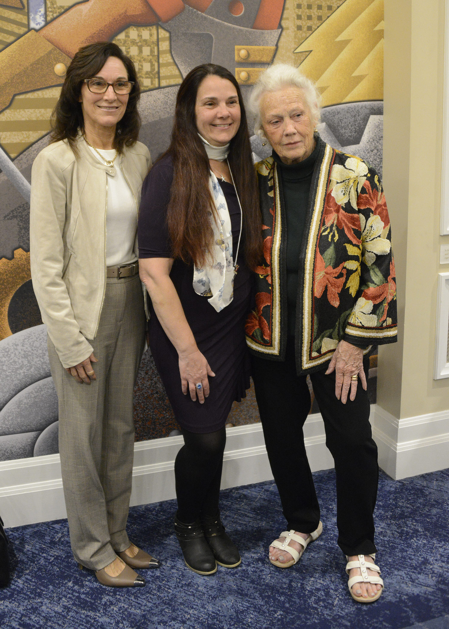 Dawn Buckley, Roselle Calarino and Margaret Jamison.
