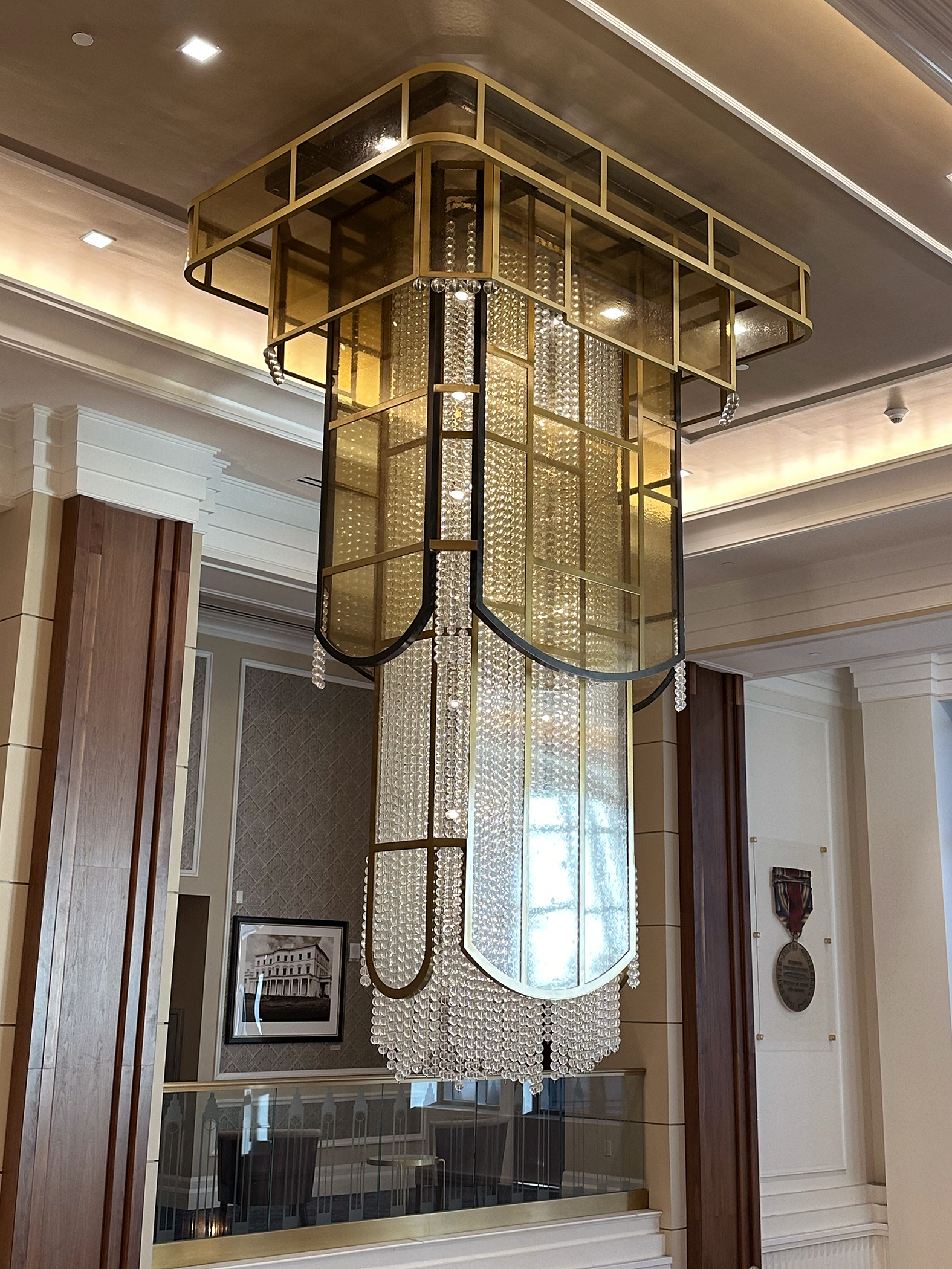 Art Deco chandelier.