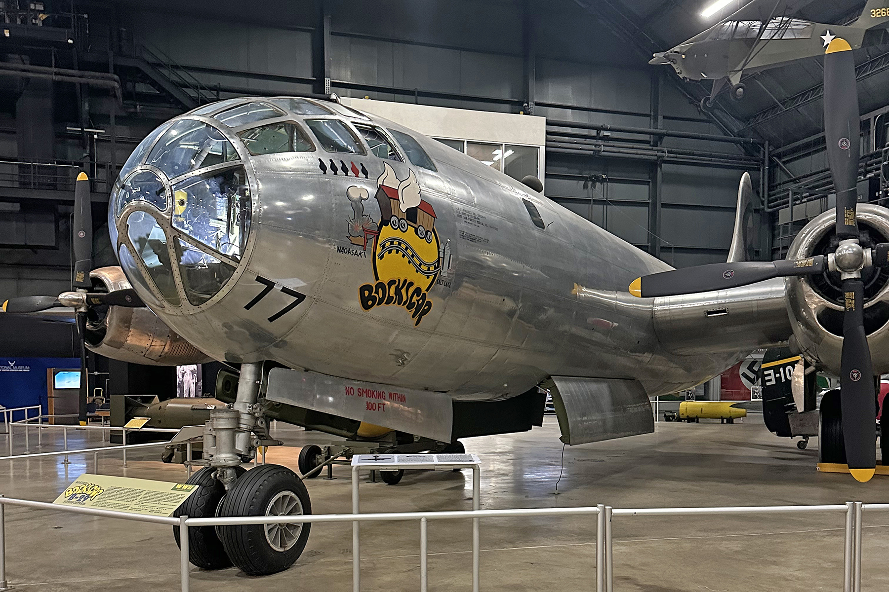 B-29 Bockscar dropped the last atomic bomb on Nagasaki on Aug. 9, 1945.