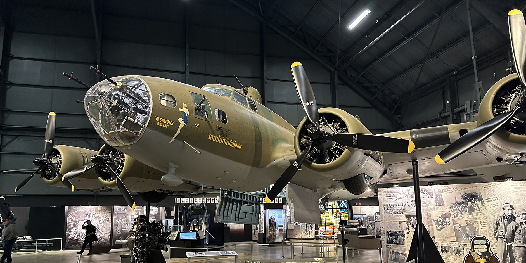 B-17F Memphis Belle at the National Museum of the United States Air Force in Dayton.