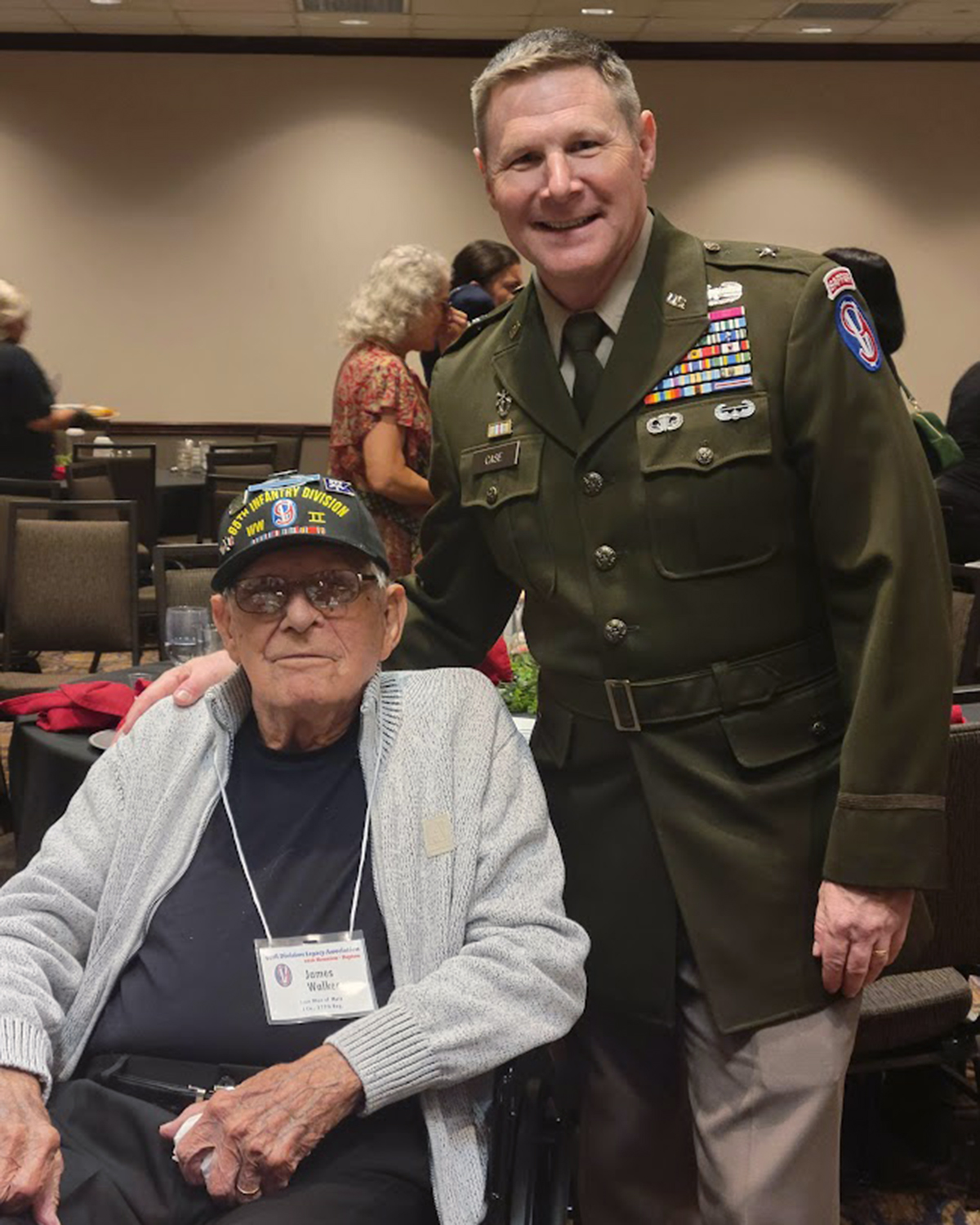 Iron Man Jim Walker and BG Stephen Case after the Formal Banquet, Saturday, Aug. 22, 2026.