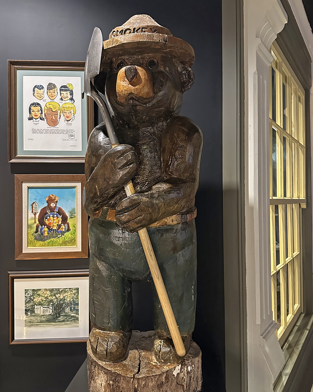 Dick Black, a long-time resident of the Dayton area, illustrated and painted depictions of Smokey Bear for the U.S. Forest Service for 20 years beginning in the 1950s.