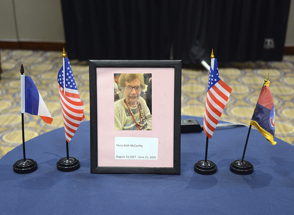 A special table was set at the Victory Belle Luncheon in honor of Mary Beth McCarthy. The widow of Iron Man of Metz, Dan McCarthy IV, Mary Beth led the Victory Belles for over 10 years.